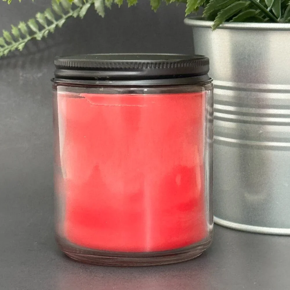 BBW 'Tis The Season White Barn Bath & Body Works Mason Jar Single Wick Candle